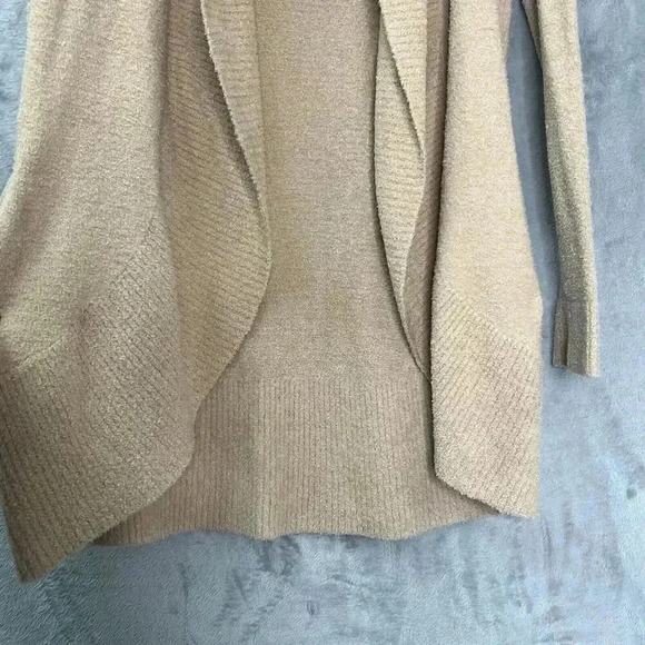 Barefoot Dreams CozyChic Lite Circle Cardigan XS/S Soft Camel Pockets Oversized - Picture 8 of 16